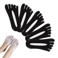 Orthoes Bunion Relief Socks for Women – No-Show, Low-Cut, 5-Finger Orthopedic Compression Socks (5 Pairs), compatible with daily wear
