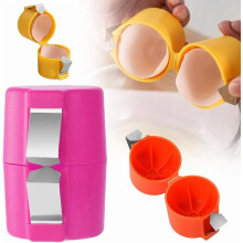 2025 Egg Shell Opener & Cracker Tool – Handheld Raw Egg Breaker, Cutter & Separator for Cooking/Camping (1 PC, Pink)