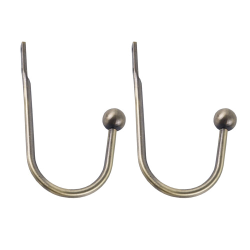 2026 New Brass Curtain Holdbacks 2 Pack, Compatible with Standard Drapes
