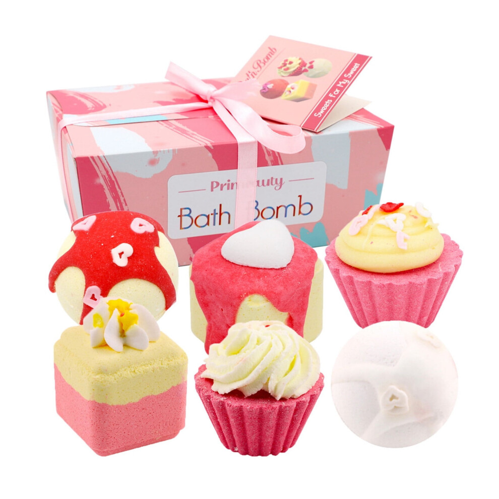 6 Handmade Secret Romance Spa Bath Bombs Bath Melts Bath Truffles Gift Set Valentine's Day Spa