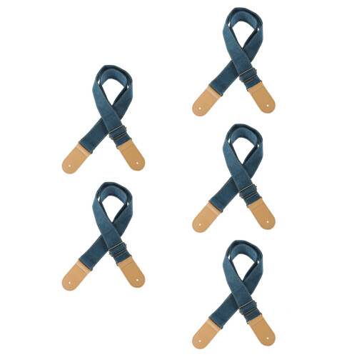 5Pièces Guitare Bleu Ajustable Coton Lin Pour Basse Acoustique