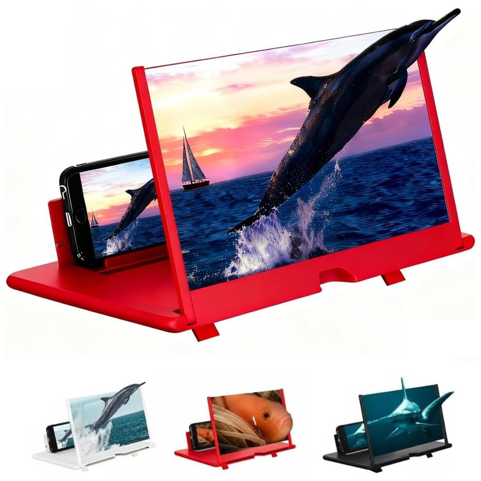 Screen Magnifier For Cell Phone, Foldable Hd Mobile Phone Screen Amplifier With Stand, Portable Movie Projector Screen For Smartphones And Tablets 9132278095196