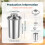 Stainless Steel Ham Maker Meat Press with Thermometer 2 pcs 7