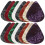 30Pcs Guitar Picks for Electric Guitar Assorted Color Thick Triangle Picks for Instruments 8