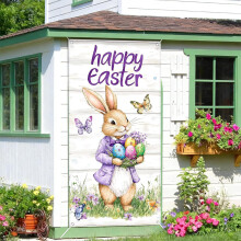 Easter Door Curtain Decorative Banner for Spring Home Decor