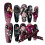 (L) Pink Black Gradient False Nails for Women 6