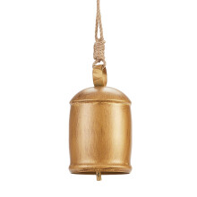 Clochettes suspendues vintage avec corde en jute – Décoration de Noël rustique d'extérieur, décoration murale, compatible avec le style