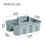 Sturdy Plastic Storage Bin Ergonomic Handle and Divideds Compartments for Garage Tool Organization 3