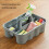 Sturdy Plastic Storage Bin Ergonomic Handle and Divideds Compartments for Garage Tool Organization 4