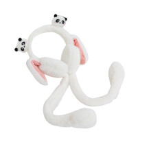 Panda-Themed Ear Muffs for Women with Moving Ears