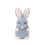Coelho de pelúcia azul atencioso para crianças, 15 cm (6 polegadas) 1