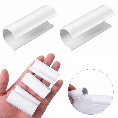 White PVC Greenhouse Clips 32 Pack 1