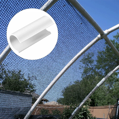 White PVC Greenhouse Clips 32 Pack 2