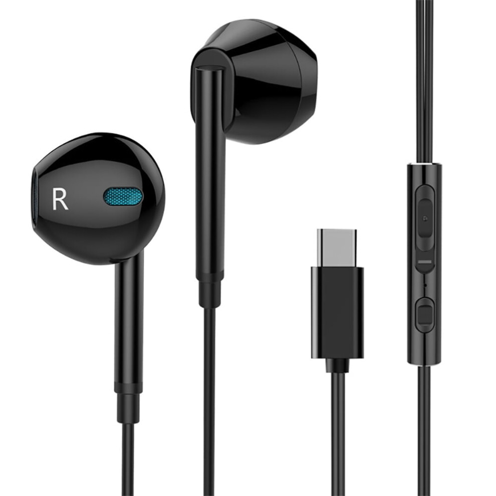 Usb-C Wired Headphones With Mic And Volume Control 902370286810