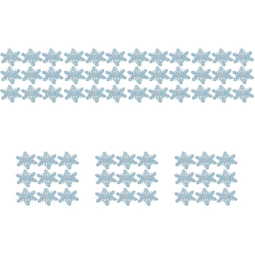 210Pièces Flocon Bleu Ciel DIY Patches Clips Unique