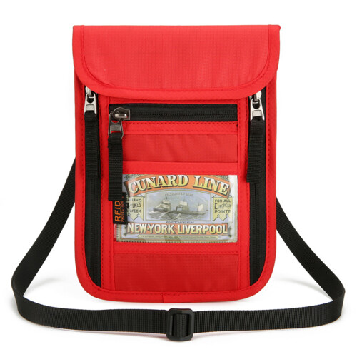 (red) Secure Passport Wallet for Family Travel