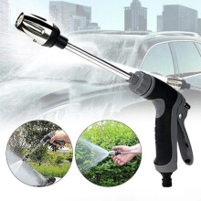 (T8 Long Barreled Gun) Garden Hose Spray Gun - Easy Install Nozzle Wand