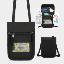 (Black) Secure Passport Wallet for Family Travel