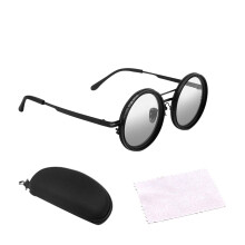 Polarized Gradient Adjustable Tint Round Sunglasses with ND9 Filter Stepless Lens Control for Outdoor Cycling Durable and Shatterproof Eyewear
