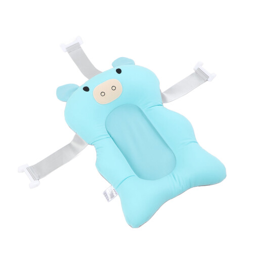 Floating Baby Bath Support Cushion – Adjustable Soft Light Blue