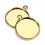 20pcs 10/12/14/16mm Brass Round Blank Cabochon Base Setting Trays 14mm 3