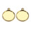 20pcs 10/12/14/16mm Brass Round Blank Cabochon Base Setting Trays 14mm 6