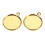 20pcs 10/12/14/16mm Brass Round Blank Cabochon Base Setting Trays 14mm 8