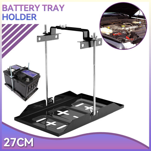 Μεταλλική θήκη μπαταρίας 27cm Universal με ρυθμιζόμενο δίσκο + κιτ στήριξης σφιγκτήρα