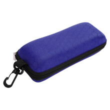 1 Pcs Zippers Sunglass Case, Compressed Spectacle Case, Zipper Rectangle Grid Sunglasses Case for Sunglass and Eyewears Protecting