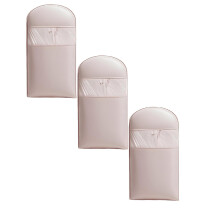 3/2/1pcs Space Saving Hanging Garment Bag with Self Compression Zipper Space Saver Closet Organizers Dust Cover Clothes Bags for Down Coat