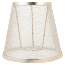 Abat-jour en tissu multicolore pour lampe de table, de forme ronde et de design simple, 14 x 13 x 9 cm