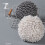 Fuzzy Ball Hand Towels, Microfiber Chenille with Hanging Loop, Soft Fast-Drying Decorative Bath Towels (Grey) 4