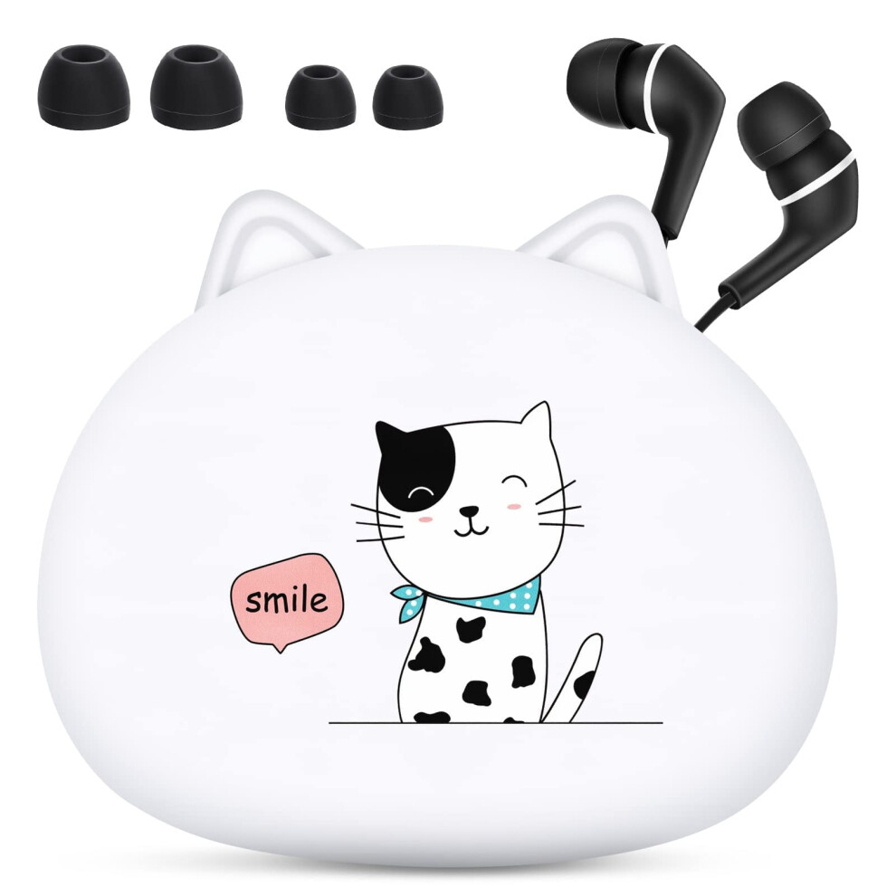 Cat Ear Headphones For Kids Donut Design Wired Earbuds With 902370285721