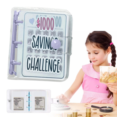 Money Saving Binder with Envelopes and Challenge Book 1
