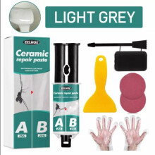 (Light Grey) Tile Repair Glue Set - Waterproof Epoxy Grout Filler