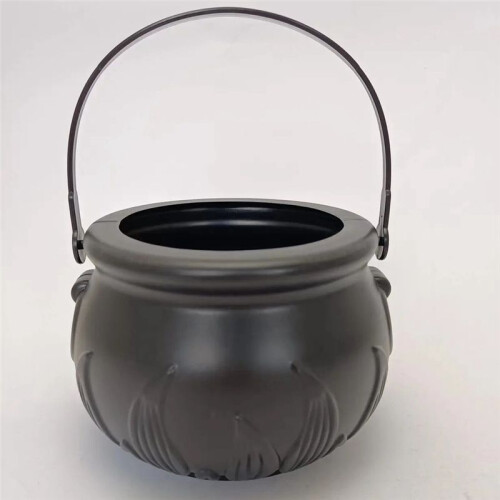 Flame Bucket Halloween Children'S Stage Performance Props Witch Game Black Jar 2
