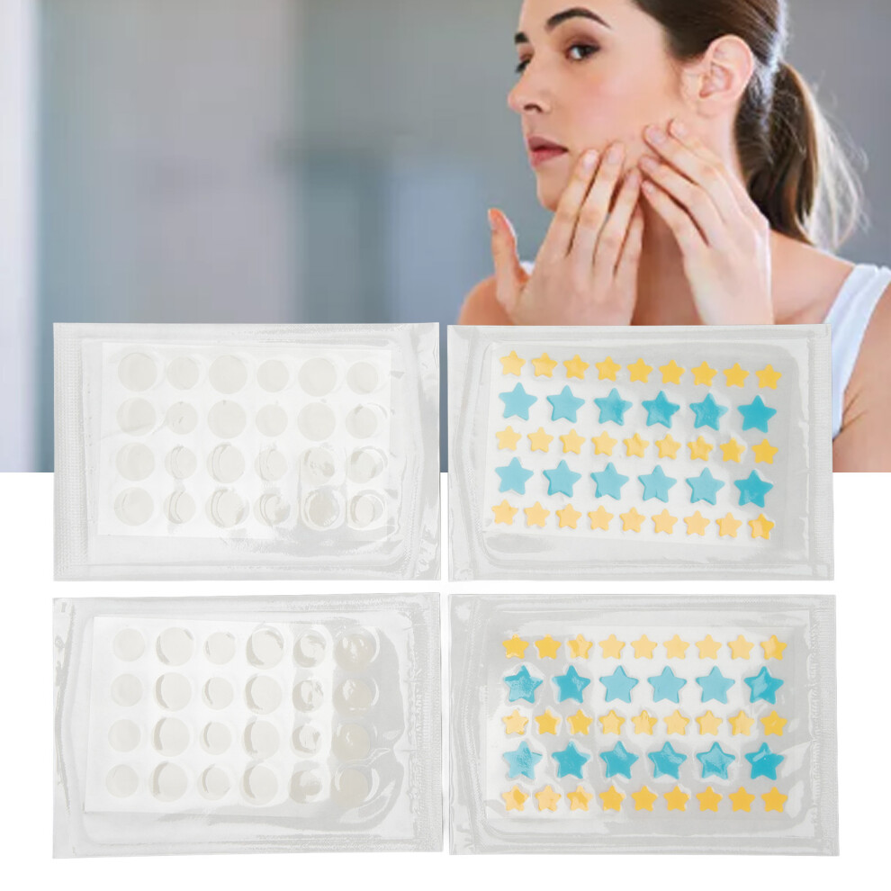 126Pcs Star & Round Pimple Patches, Tea Tree Oil, Blemish Covering