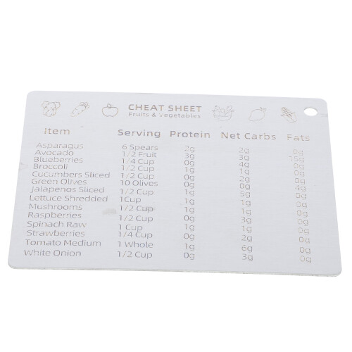 1Pcs Compact Measurement Conversion Chart Silver Rectangular Magnetic Attachment for Cooking Baking 4.3x3.3in