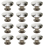 Schrankgriffe Schubladengriffe mit Schrauben 12er-Pack Silver 1