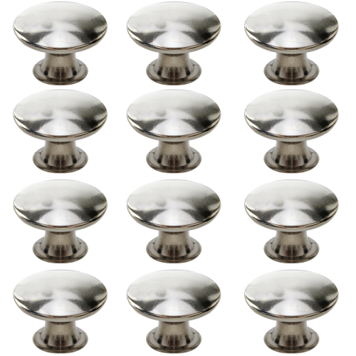 Schrankgriffe Schubladengriffe mit Schrauben 12er-Pack Silver