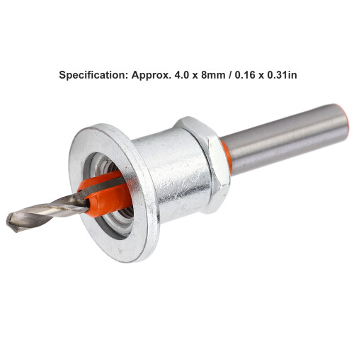 Precision 4.0x8mm Alloy Steel Countersink Drill Bit with Depth Stop AUS- 1