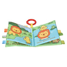 Lion Theme Baby Rattle Book Toy