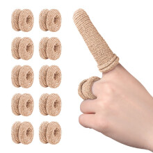 20-Pack Elastic Cotton Finger Bandage Rolls – Soft, Breathable, for Injury Protection & Swelling Relief – Compatible with Sports, Construction,