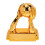 Resin Soccer Trophy Replica Gold Desktop Decor 2
