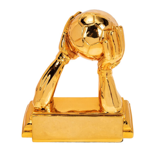 Resin Soccer Trophy Replica Gold Desktop Decor 1