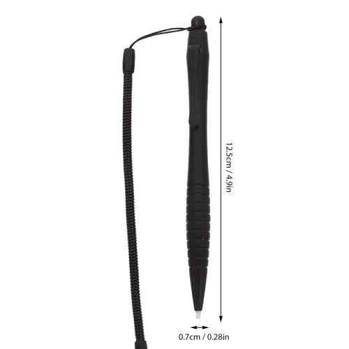 3 Pcs Resistive Screen Stylus Bracket Pin Pad Spring Wire Touch Pen Leopard Print Black 1