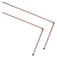 2 Pieces Copper Detection Rods Sturdy Copper Dowsing Rods for Divining Water