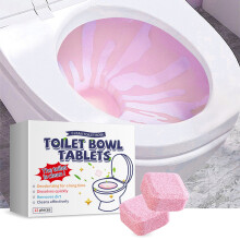 Toilet Bowl Cleaning Bomb Tablets – 12 Pack Strong Decontamination & Deodorizing Tablets for Home Use