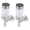 Solar Wall Light Durable Lamp Silver 2 pcs 5