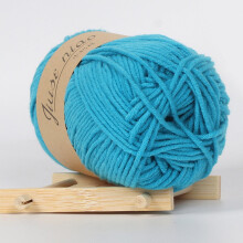 PRYESS Solid Medium Cotton Yarn, Cotton Wool for Hat Making, Fine Yarn for Scarf and Sweater, #J